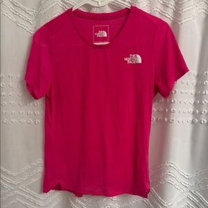 NWOT The North Face Women's Vibrant Pink Short Sleeve Tee - Med